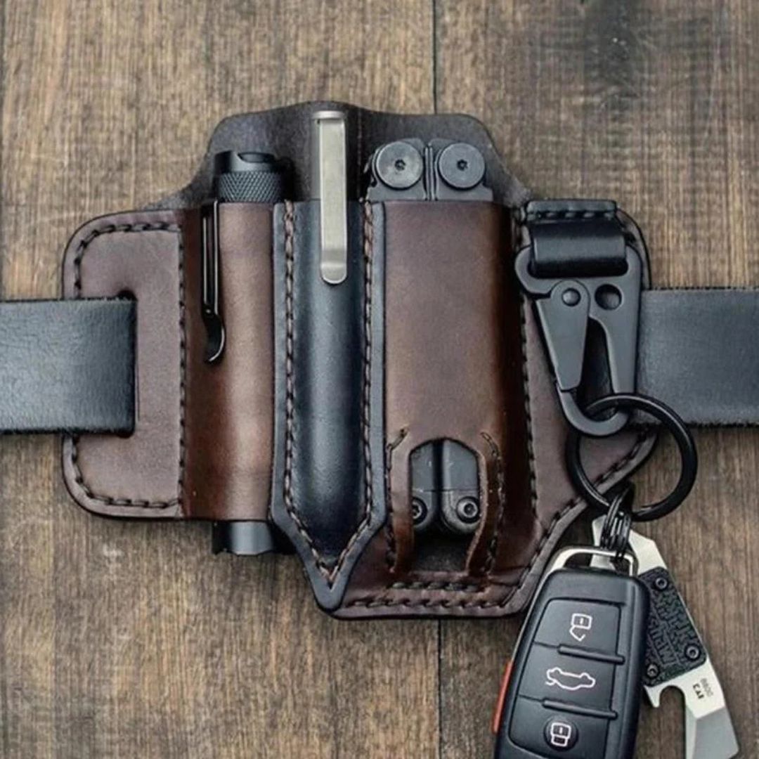 FUNDA MULTIUSOS EN CUERO PARA CINTURÓN®