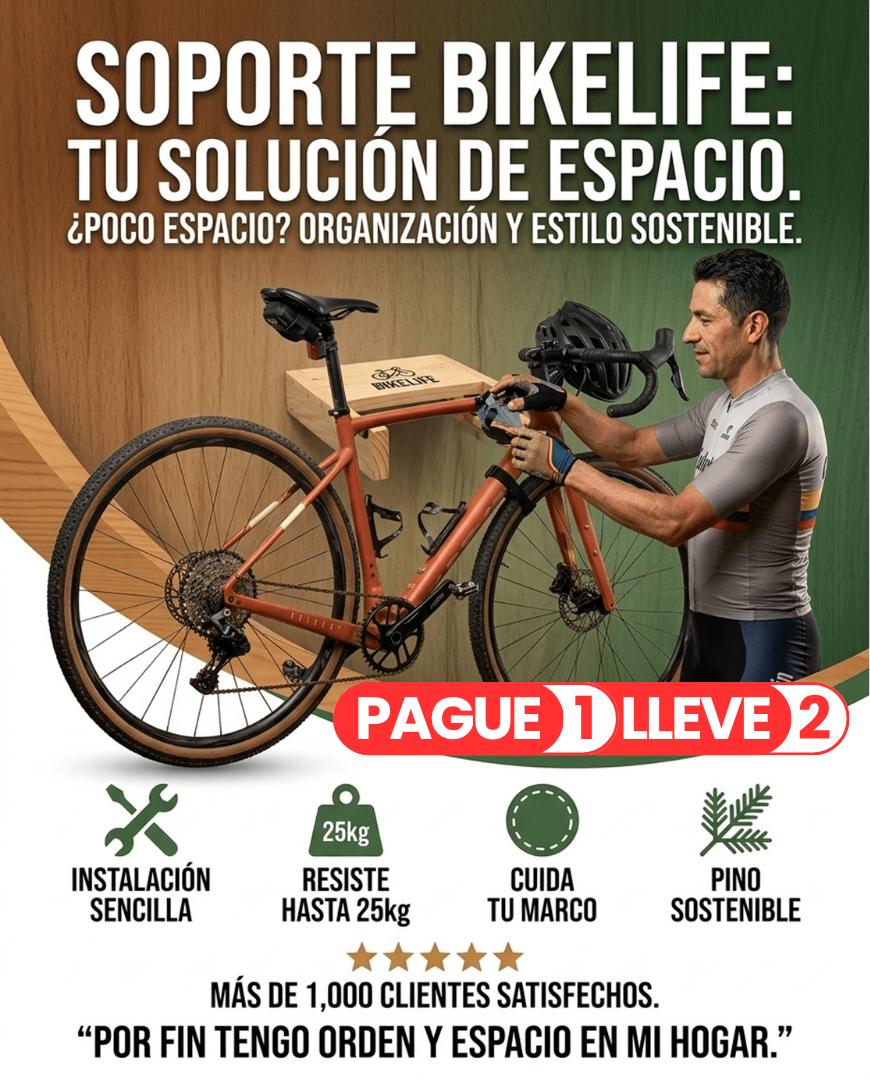 PAGUE 1  LLEVE 2 - SOPORTE BICICLETA PINO