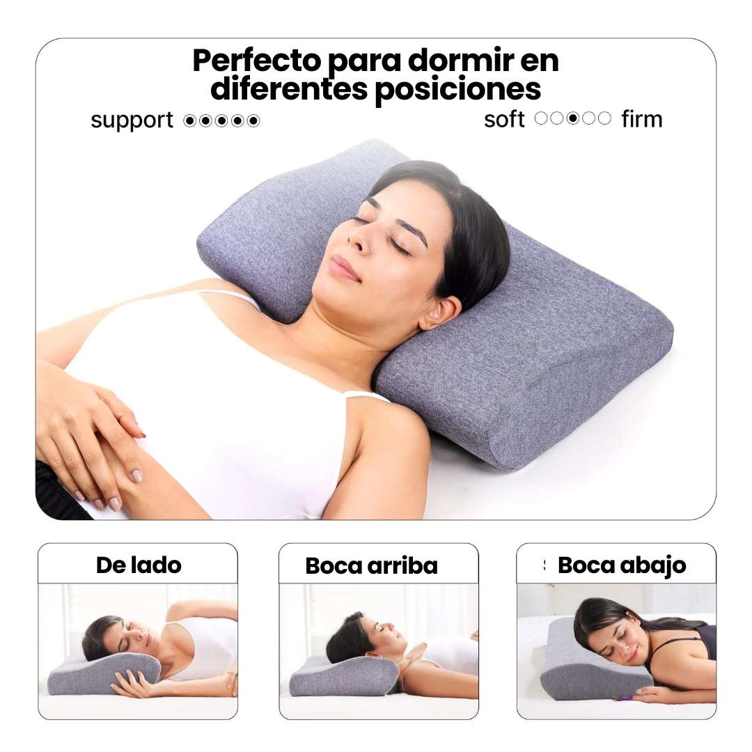 Foam3D - ALMOHADA SERVICAL PARA ALIVIAR DOLOR DE CUELLO, ESPALDA Y HOMBROS