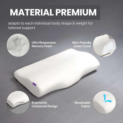 Foam3D - ALMOHADA SERVICAL PARA ALIVIAR DOLOR DE CUELLO, ESPALDA Y HOMBROS
