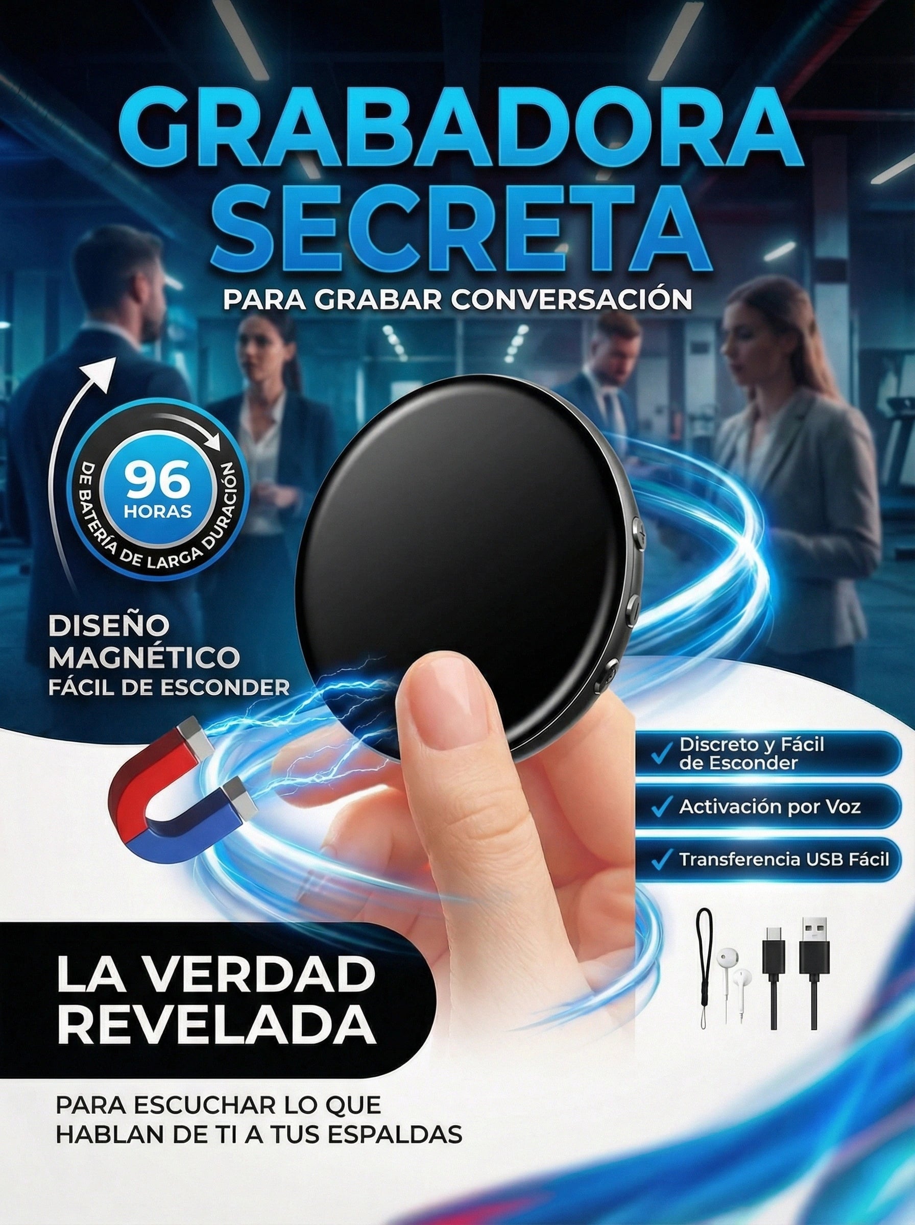 Grabadora de voz discreta