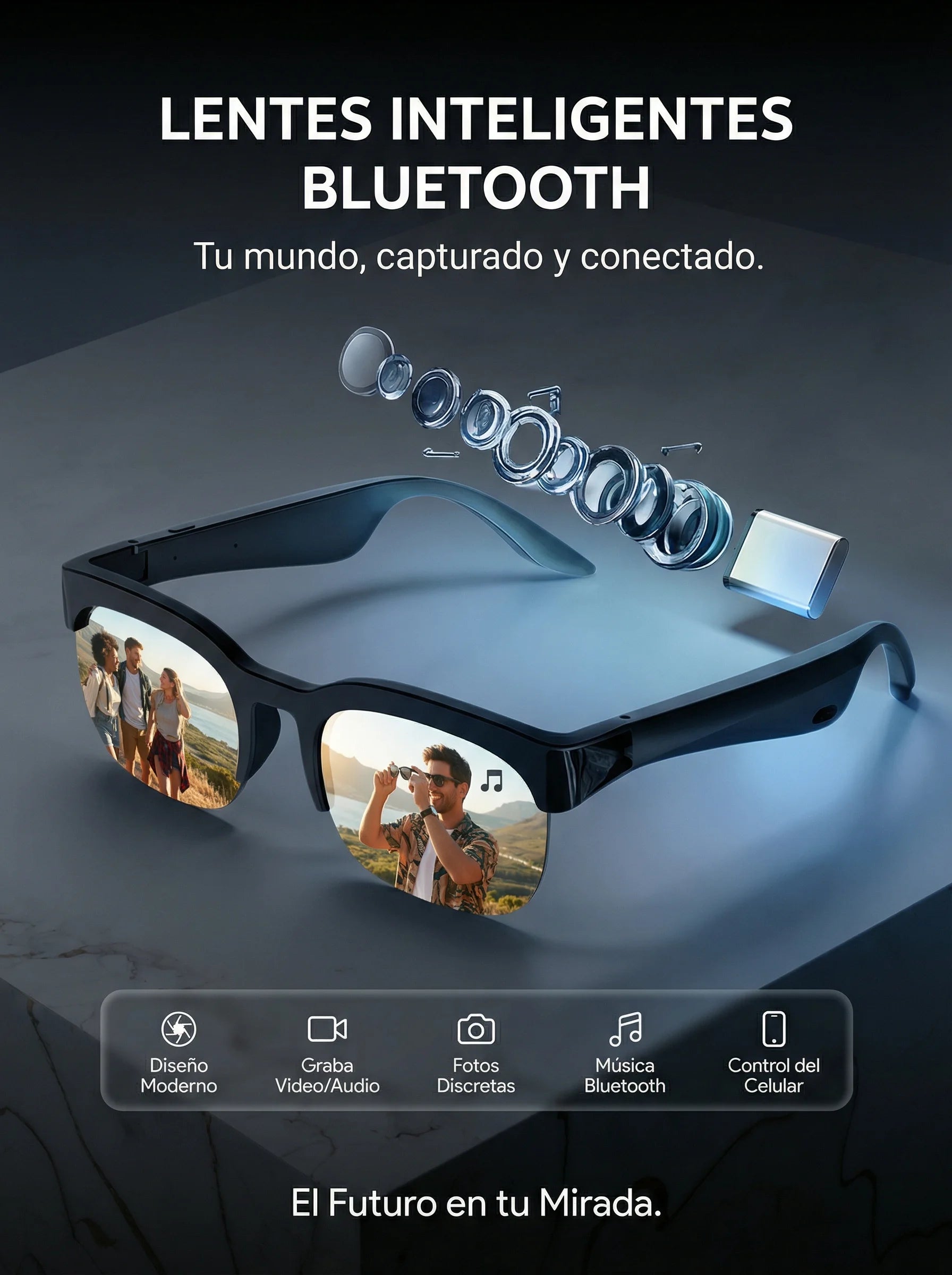 LENTES INTELIGENTES BLUETOOTH